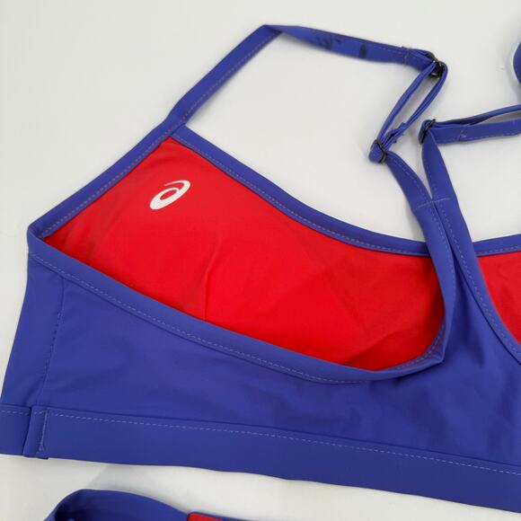 ASICS Beach Volleyball Bikini Set Size Large NEW Reversible UPF Protection NWOT - Picture 8 of 12